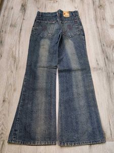Ma539 Brown Berry Bootcut Jeans Waist 22 Inches