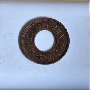 India Pice Coin Year 1945 100% Original