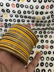 Unused Yellow Lac Bangles