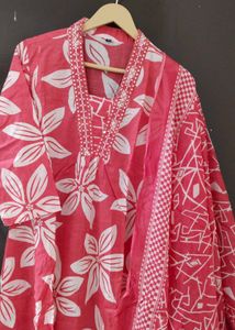 New Unused PureCotton Aline Plazzo Suit