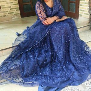 Elegant Blue lehanga