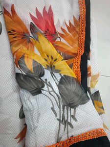 Floral Print Saree