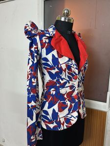DENIM Floral Print Blazer