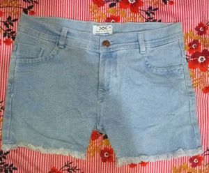 Light Wash Denim Shorts