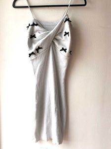 Cute Slip Dress with Bows