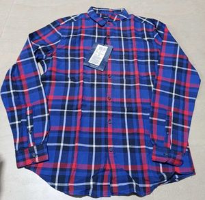 Highlander Men's Plaid Flannel Shirt, M Size