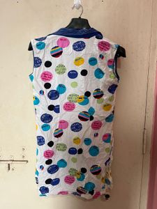 Vintage Polka Dot Sleeveless Top