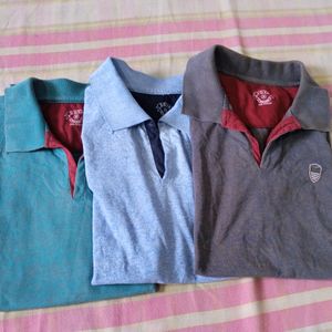 3 Polo T Shirts Combo
