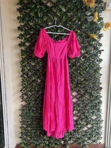 PINK COLOR LONG MAXI DRESS