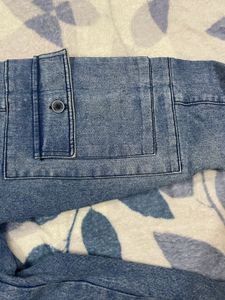 Blue Denim Cargo Jeans