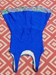 Blue Patterned Swimsuit