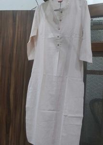 W Pale Pink Kurti - Size M