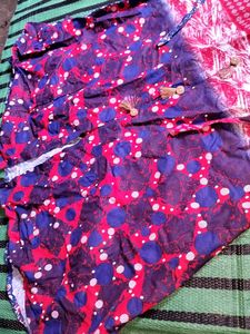 Red &amp; Blue Patterned Dress
