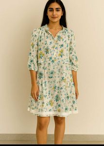 Floral Print Tiered Tunic