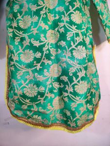 SHORT BANARASI KURTI FOR HALDI/MEHANDI 💛💚