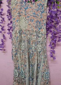 Boho Print Sleeveless Maxi Dress