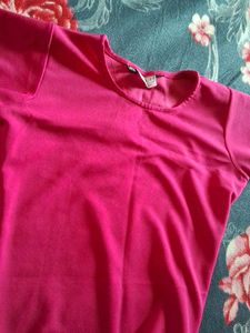 Pink Flounce Hem Dress