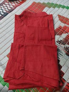 Red Cotton Kurta