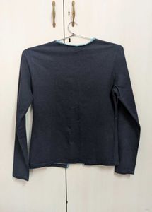 Denim Jacket With Blue Details