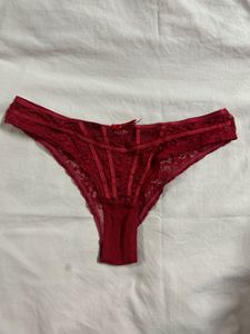 Red Lace Thong