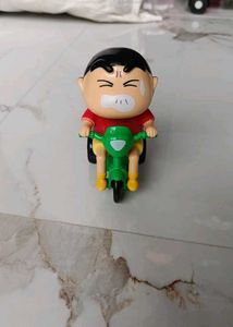 Shin Chan on Motorcycle Toy