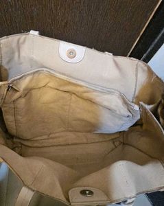 Zara Cream Tote Bag.