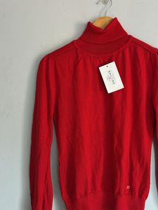 Red Turtleneck Sweater