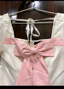 White Puff Sleeve Top