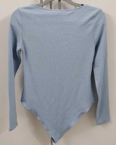 Long Sleeve Crinkled Bodysuit
