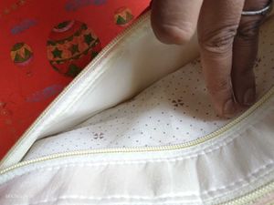 Floral Embroidered Pouch