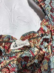 Y2K Floral Smocked Top 🎀