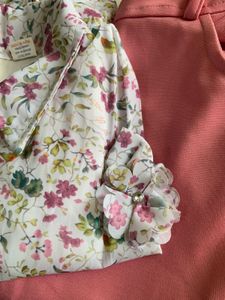Floral Top &amp; Pink Pants Set