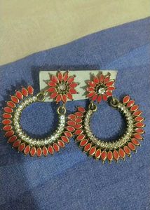 red earrings