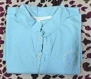 T Shirt With Collar, Looking Fabulous 😍, Sky Blue