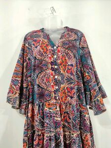 Zudio Multi Colour Printed Dress ( Women)