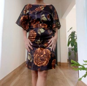 Floral One Shoulder Vintage Dress
