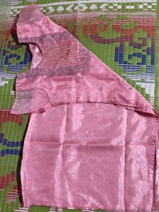 Pink Organza Salwar Kameez