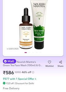Serum And Face Wash Combo