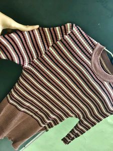 Striped Knit Top