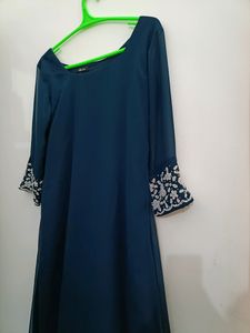 Teal Blue Georgette Set