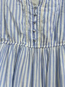 Blue And White Striped Shirt Dress