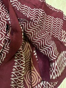 Elegant Maroon Pure Silk Saree
