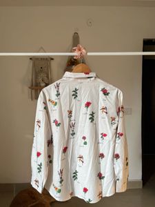 FLORAL PRINTED POLY SILK TOPS