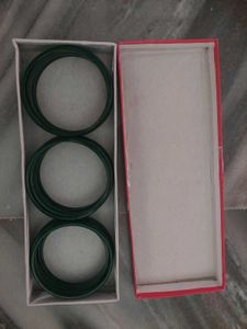 Green Glass Bangles