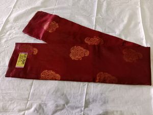Border Less Soft Copper Zari Silk Saree