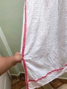 White Embroidered Kurta Set