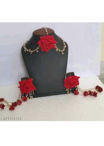 Red Rose Jewelry Set