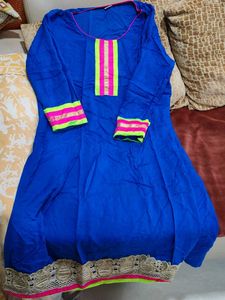 Blue & Colorful Kurta