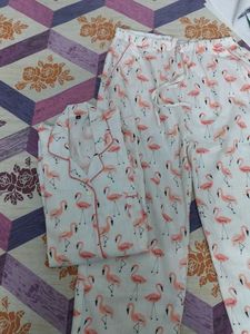 Flamingo Print Pajama Set
