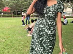 Polka Dot Midi Dress